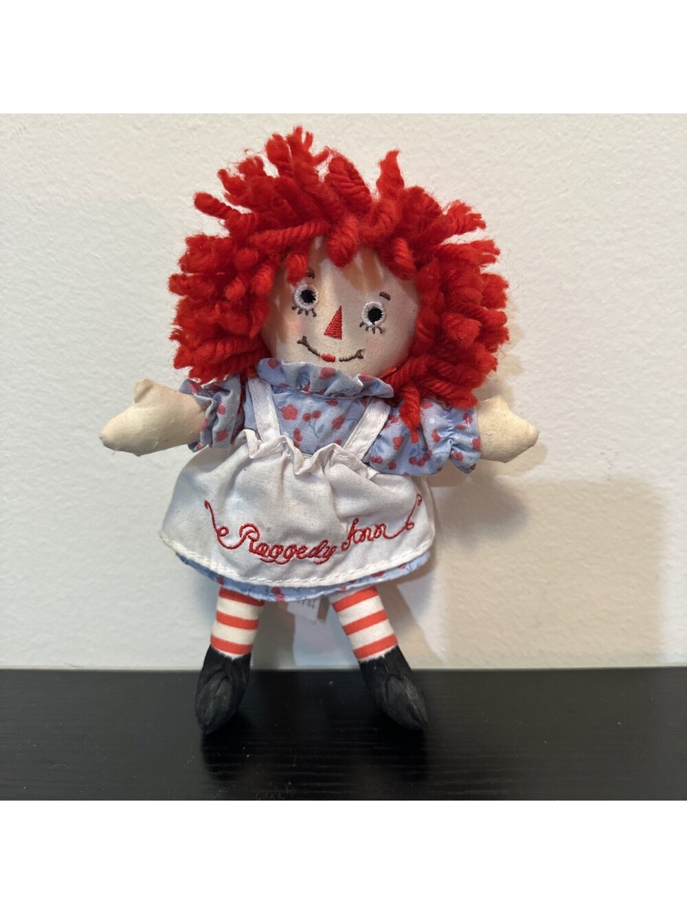 VINTAGE Classic Raggedy Ann Doll 8" Handmade by Aurora  Hasbro